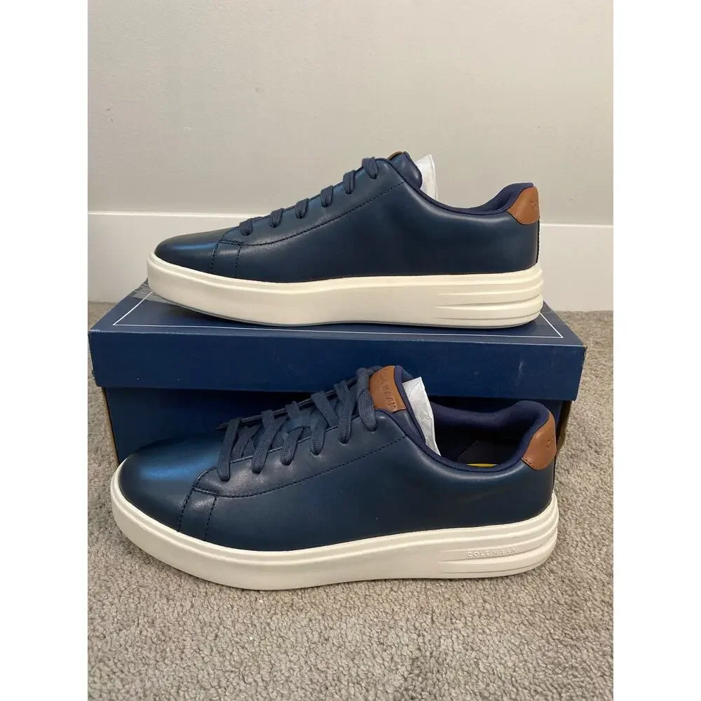 New Cole Haan Grand Court Navy Sneakers Men’s Size 10.5